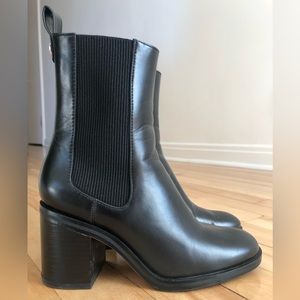 Zara leather booties